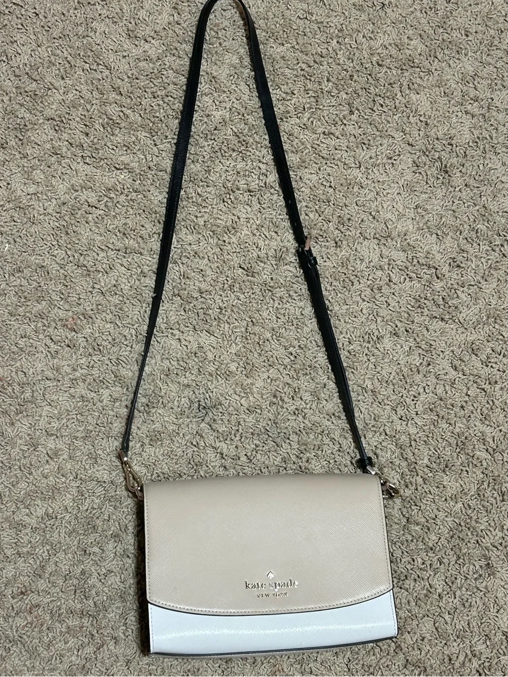 Kate Spade Madison Flap Convertible Crossbody in Toasted Hazelnut Multi